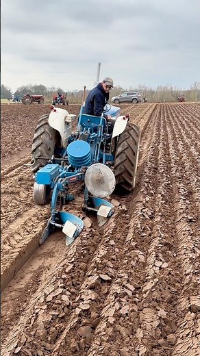 Ford 3000 tractor and Ransomes plough