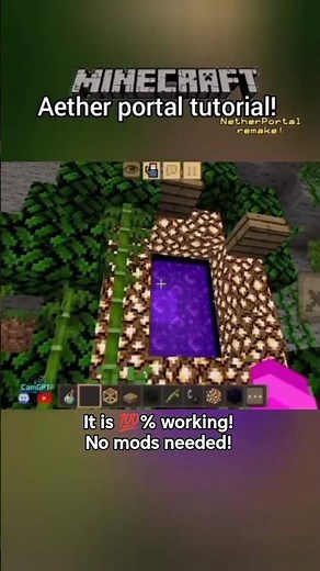 Minecraft Aether portal tutorial! but!...