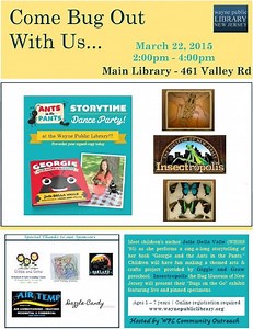 Wayne Public Library Presents Children's Book Reading/Signing and Traveling Insect Exhibit