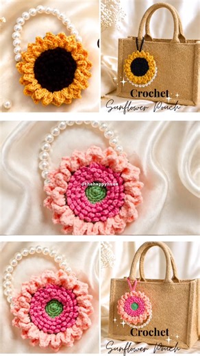 Full Tutorial Available 👆🌻 #sunflower #flowers #crochetbag #mothersday #gift