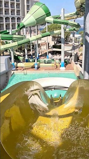 Free Flow Water Slides at Duja Hotel Water Park, Didim, Turkey