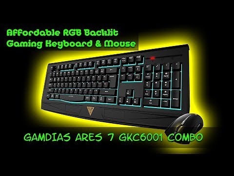 Unboxing GAMDIAS GKC6001 ARES 7 Color RGB Gaming Keyboard and Erebosle Optical Gaming Mouse Combo