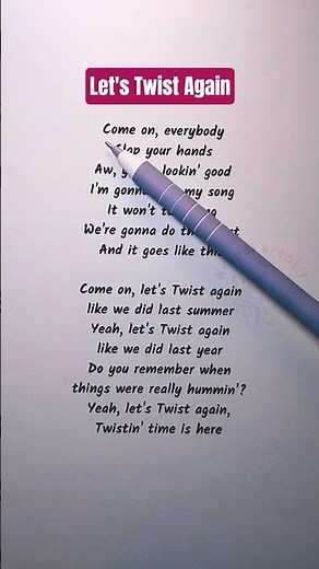 Sing Along & Learn English 🎤 | *Let’s Twist Again* (Karaoke)