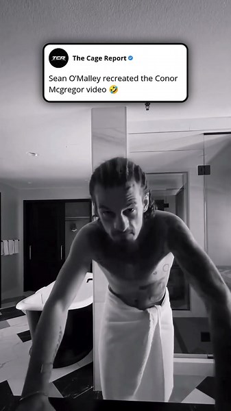 Sean O’Malley recreated the Conor Mcgregor video 🤣