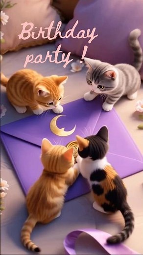 Kitty Cat Custom Digital Invitations for Birthdays 🎉 Shop Now on VibeByMarina.etsy.com