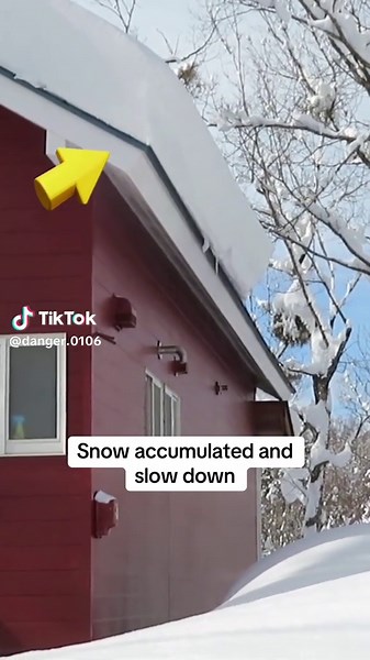 #amazing #snow #accumulate #flowdown #viral #fyp #fy #danger