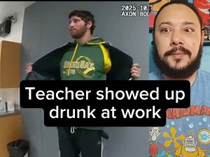 Drunk Teacher arrested at work Reacion by ClapBack React, George H and Network Media | ClapBack React