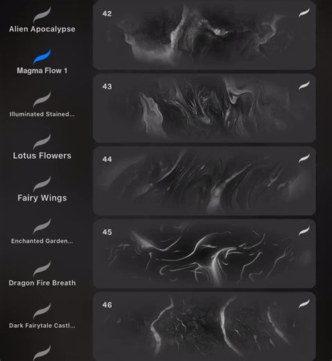 100  Procreate Magma Flow Brushes, Realistic Texture Brushes for Procreate, Instant Digital Download - Etsy