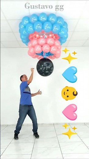 The CEILING is hiding the BIGGEST secret! 😱🤫 (Gender Reveal) Balloon decoration ideas