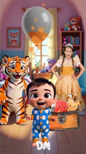 Pop the Orange Balloon! 🎈🐯 #shorts #fun
