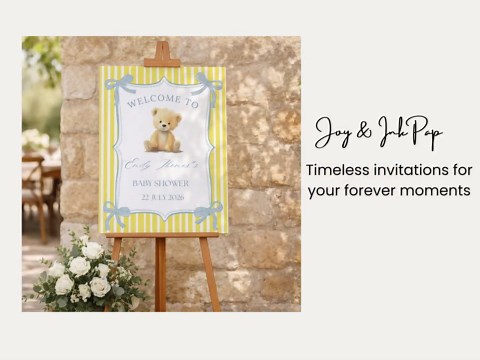 Printable Teddy Bear Baby Shower Welcome Sign, Gender Neutral Baby Shower Welcome Board Template, Coquette Bow Baby Shower Sign - Etsy