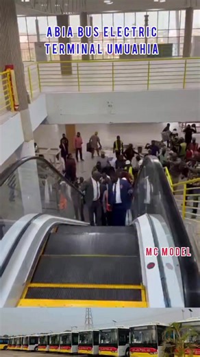 Dr. Alex Otti confirmed the speed of the UMUAHIA first bus terminal Escalator | Mc Model Tv