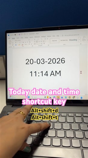 Today date and time shortcut key#shortcutkeys #computer #windows #computerzone