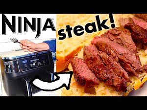 🥩 PERFECT STEAK in Air Fryer? PLUS easy Chimichurri sauce! Ninja Foodi Max airfryer recipe