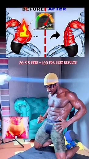 Just one move! Slim belly, slim waist, slim thighs, boost testosterone 200% #21DaysChallenge #dailyroutine #testosterone #bellyfatloss #SlimWaist #slimbelly #startnow | Nnamdibody