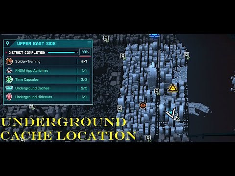 Spider-Man: Miles Morales - Underground Hideout Upper East Side (Underground cache Location)