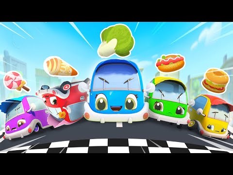 La Carrera de Cinco Autitos🚗🚗🚗 | Camiones de Monstruo | Canciones Infantiles | BabyBus en Español