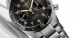 The Longines Spirit Flyback Chronograph, one of our favorite Longines watches, got a titanium makeover