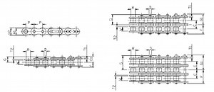32B-1 Roller Chain | FB Chain