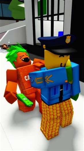 He don’t want to get caught 🤣😳 Policeman Trend #roblox #robloxshorts