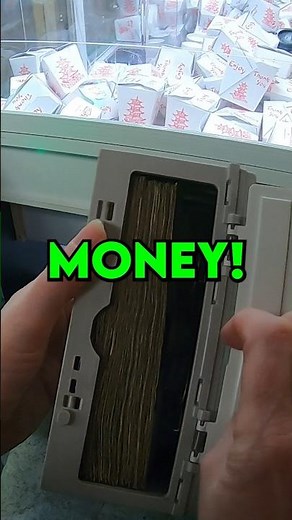 This CLAW MACHINE Was LOADED With MONEY! #clawmachine #vendingmachine #money