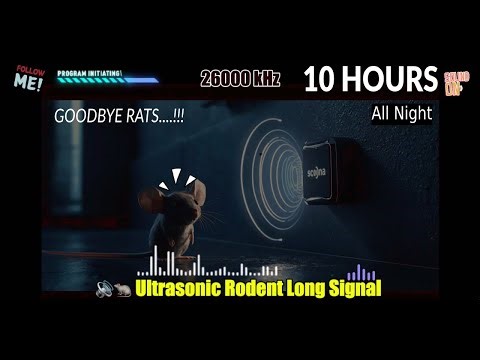 🔊🐀 Ultrasonic Rodent Long Signal – Continuous High Frequency 10 Hours