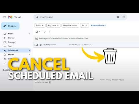 How to Cancel a Scheduled Email in Gmail (Step-by-Step)
