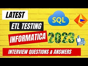 Latest Informatica ETL Testing SQL Interview Questions and Answers 2023