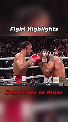 Benavidez vs Plant Fight Highlights #boxing #highlights #benavidezyarde #plant #calebplant