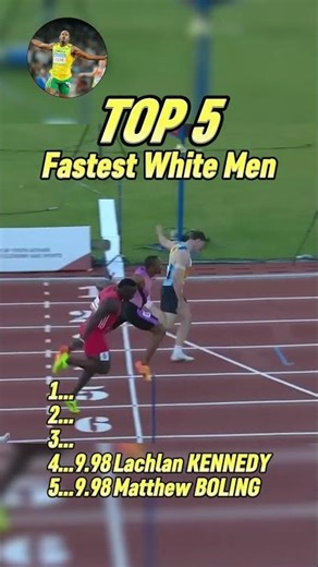 Top 5 Fastest White Men 100m Sprinters Ranked!
