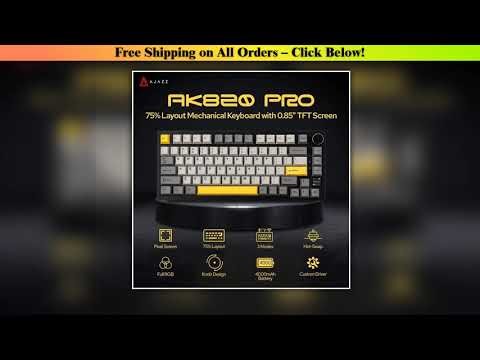 Ajazz AK820/AK820Pro Gaming Mechanical Keyboard Bluetooth 5.1/Wireless/C-Wired Customized Keyboard