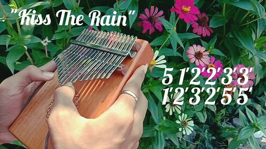 KISS THE RAIN Kalimba Tabs Letter & Number Notes Tutorial - KalimbaTabs.net