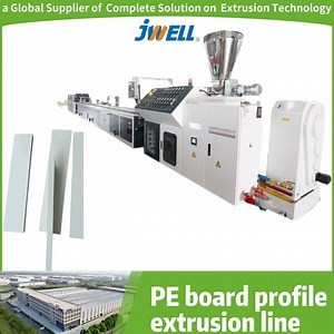 [Hot Item] Jwell High Intelligent Profile One Output Two Extruder for PE Board High Capacity Extrusion Line for Decoration Plastic Making Machine