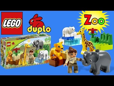 Learn how to build Lego Duplo Zoo Animals with My First Zoo set and Brick Lego Kids