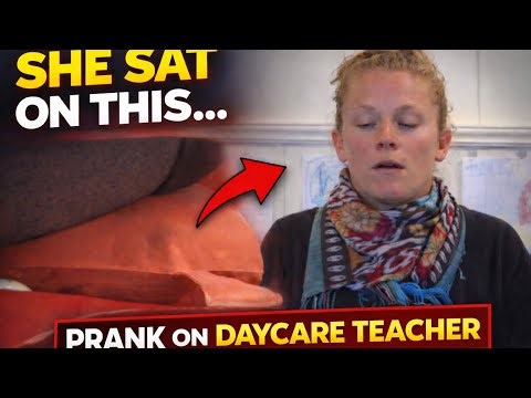 Kids prank their daycare teacher with a whoopee cushion #funny #prank #fart #whoopee