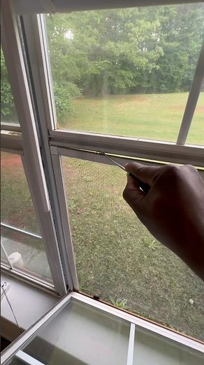 How to remove house window screens. #DIY #landlord #windows #windowscreen
