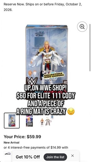 WWE SHOP PRE ORDERS! #wwe #tiktokviral #wrestling #actionfigures #johncena #codyrhodeswwe