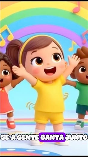 Músicas infantis para cantar e dançar 🌈🎵❤️ #shortsinfantil #youtubekids