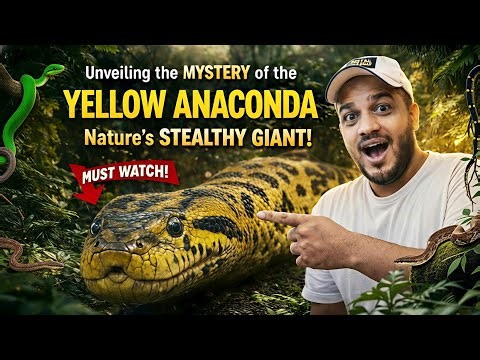 The Yellow Anaconda More Dangerous Than You Think?😳🐍| Yellow Anaconda Explained | Karnataka Aquarium