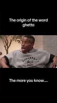 Origin of ghetto