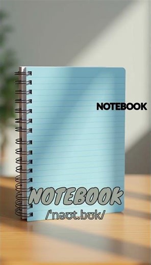 Loopoom English: Learn "Notebook" - English Vocabulary & Pronunciation