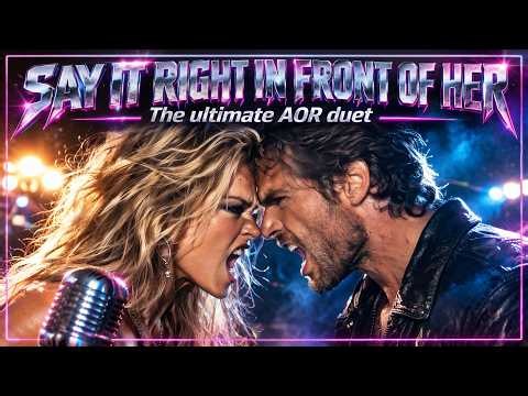 SAY IT RIGHT IN FRONT OF HER 🎸 80s AOR Melodic Rock Duet | Pani's Project
