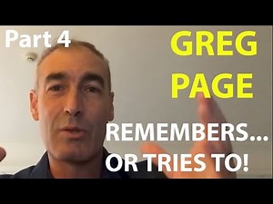 Greg Page: Remembers… Or Tries To! (Part 4)