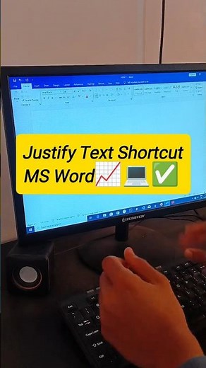 Justify Paragraph Shortcut in MS Word💻✅ | Perfect Text Alignment Trick🔥❤️