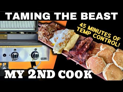 Halo Griddle BIG BREAKFAST - Controlling those temps for a 45 minute cook! Thoughts so far!