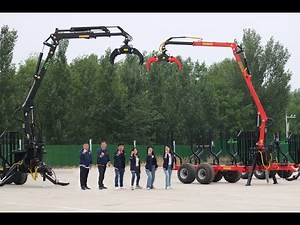 Forest ATV Trailer Log Timber Crane