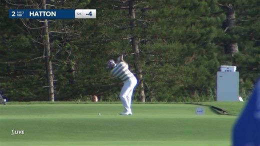Tyrrell Hatton's hole-high tee shot and birdie at Sentry