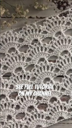 Crochet lace, easy shells crochet stitch #crochet #crochetlace