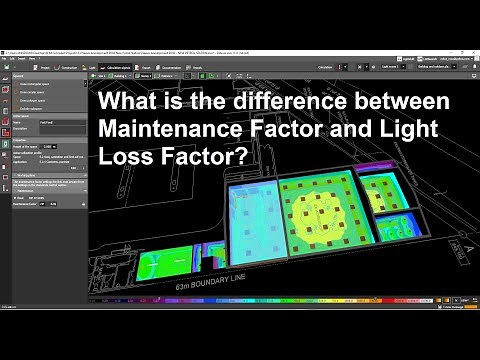 What is the diff bet the maintenance factor and the light loss factor?