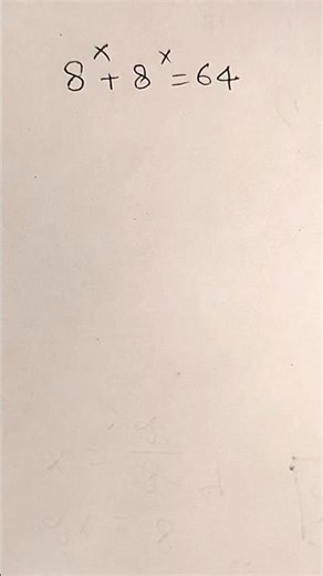 Exponential Equations #mathtricks #short #maths